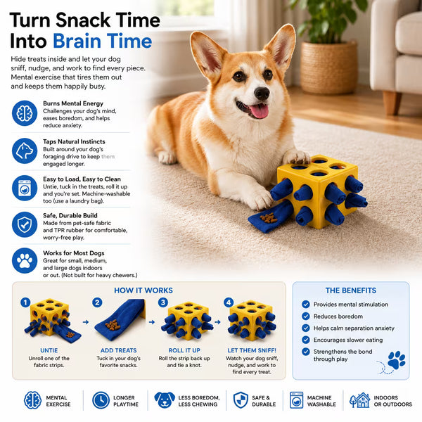 SniffBall Enrichment Treat Toy for Dogs